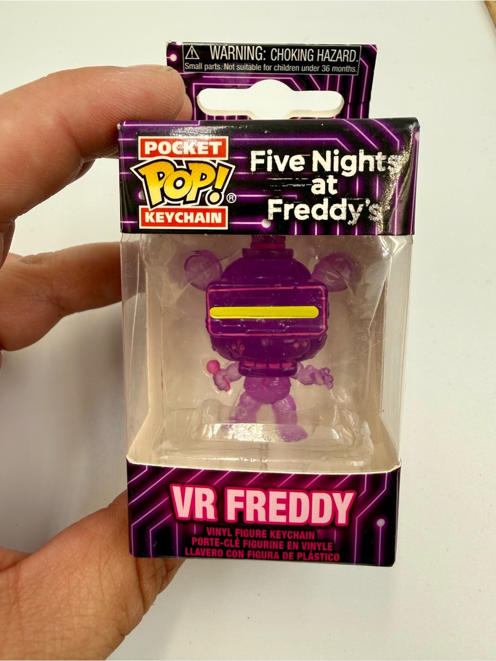 Pocket Pop! Keychain VR Freddy - Purple Five Nights at Freddy's